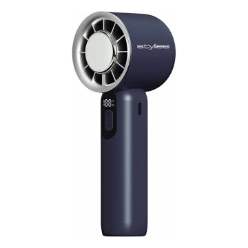 Stylies - Įkraunamas rankinis ventiliatorius LACERTI 8W/5V 3000 mAh mėlynas
