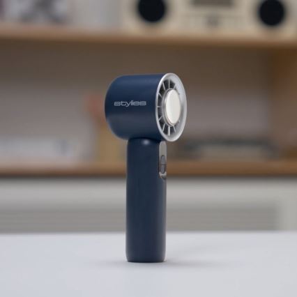 Stylies - Įkraunamas rankinis ventiliatorius LACERTI 8W/5V 3000 mAh mėlynas