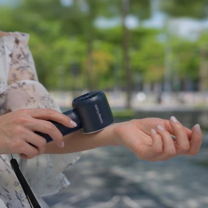 Stylies - Įkraunamas rankinis ventiliatorius LACERTI 8W/5V 3000 mAh mėlynas