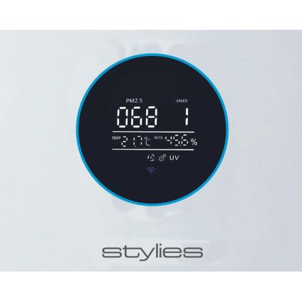 Stylies - Oro valytuvas su drėkintuvu ALPHA 68W/230V Wi-Fi baltas