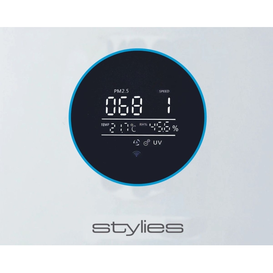 Stylies - Oro valytuvas su drėkintuvu ALPHA 68W/230V Wi-Fi baltas