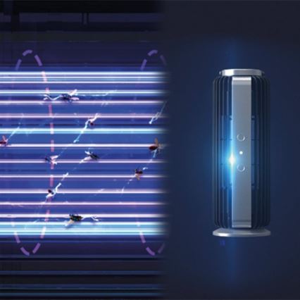 Stylies - Šviesos gaudyklė uodams AURIGA UV-A/8W/230V 60 m2