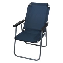 Sulankstoma kempingo kėdė mėlyna