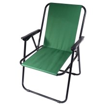 Sulankstoma kempingo kėdė žalia