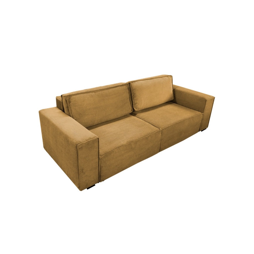 Sulankstoma sofa su sandėliavimo vieta RONDA oranžinė