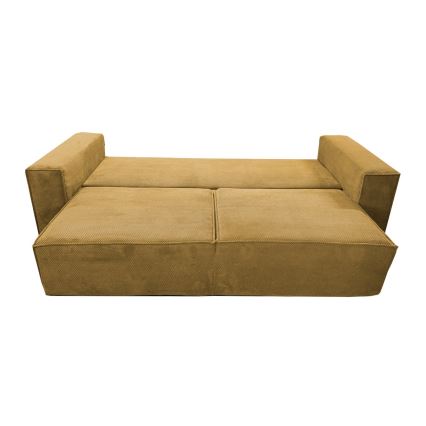 Sulankstoma sofa su sandėliavimo vieta RONDA oranžinė