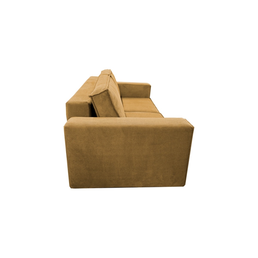 Sulankstoma sofa su sandėliavimo vieta RONDA oranžinė