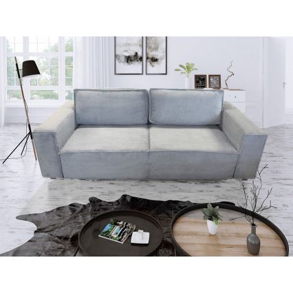 Sulankstoma sofa su sandėliavimo vieta RONDA pilka