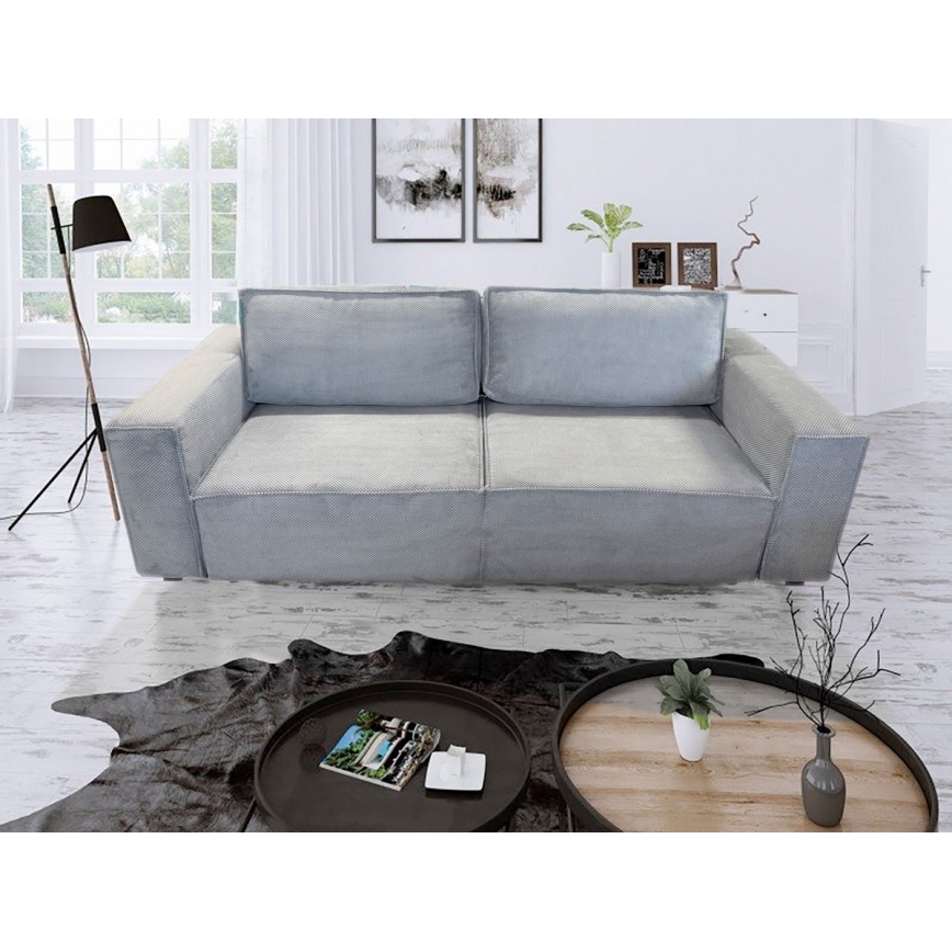 Sulankstoma sofa su sandėliavimo vieta RONDA pilka