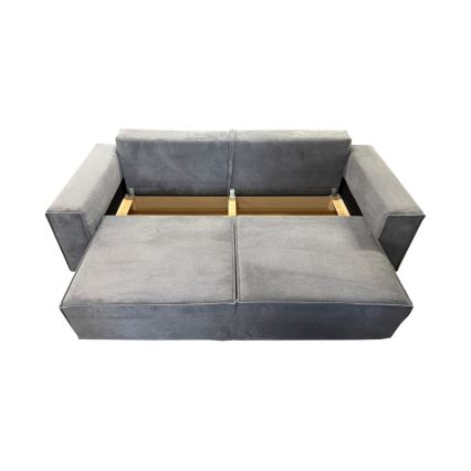 Sulankstoma sofa su sandėliavimo vieta RONDA pilka