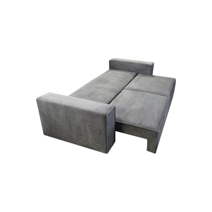 Sulankstoma sofa su sandėliavimo vieta RONDA pilka