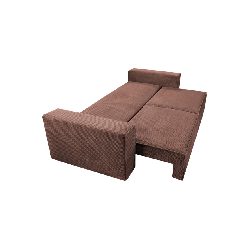 Sulankstoma sofa su sandėliavimo vieta RONDA raudona