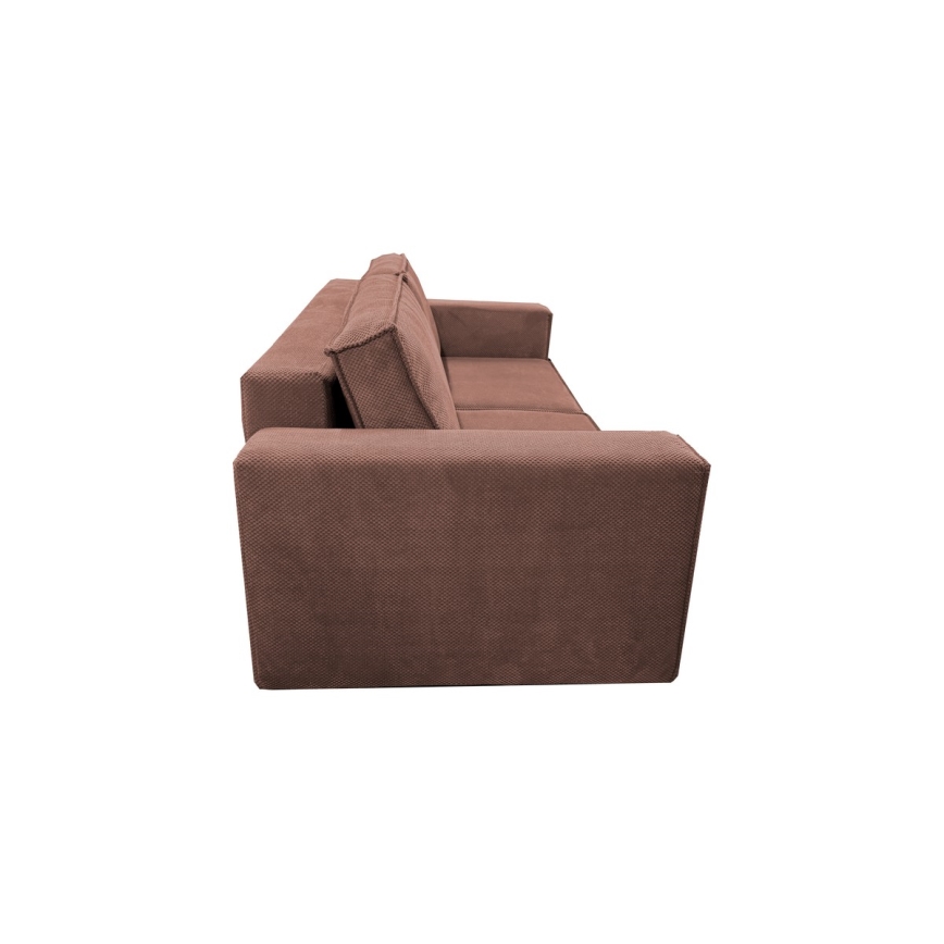 Sulankstoma sofa su sandėliavimo vieta RONDA raudona