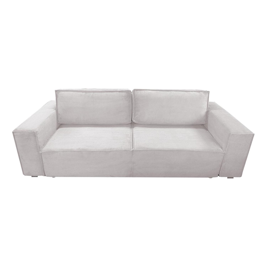 Sulankstoma sofa su sandėliavimo vieta RONDA smėlio spalva