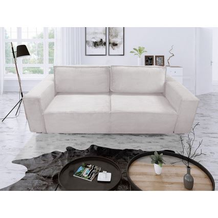 Sulankstoma sofa su sandėliavimo vieta RONDA smėlio spalva