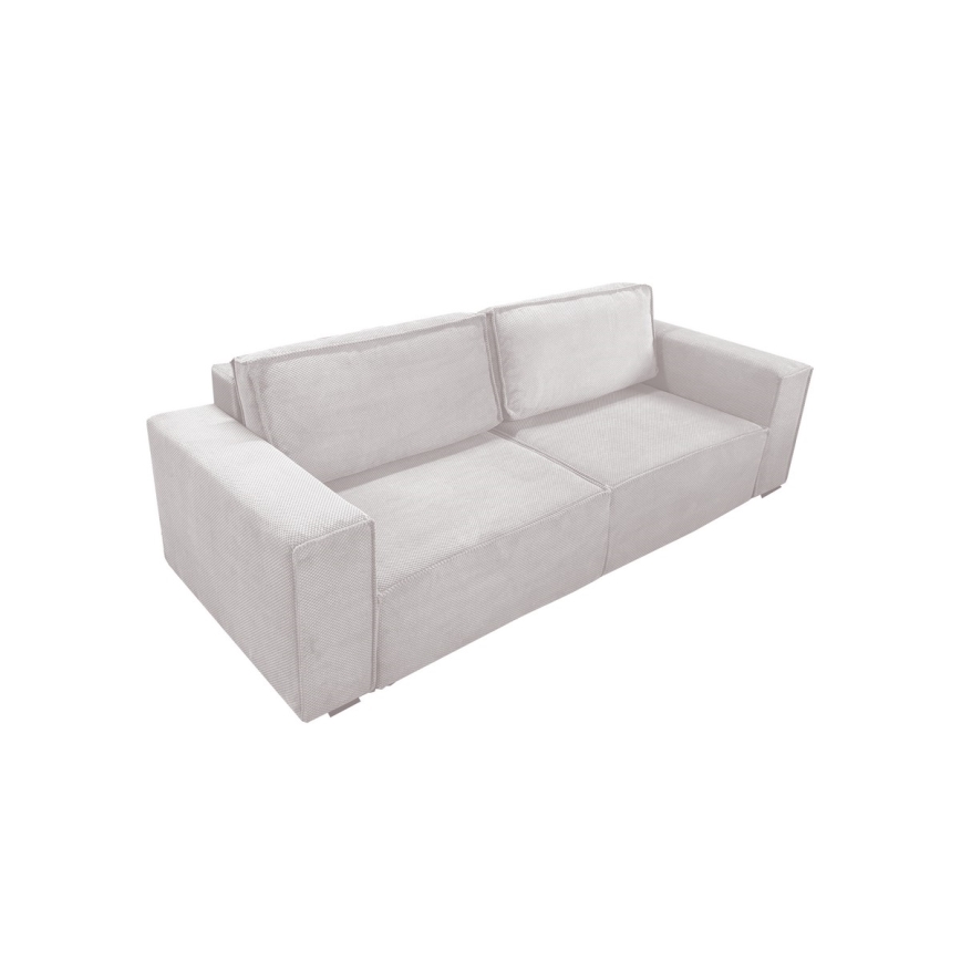 Sulankstoma sofa su sandėliavimo vieta RONDA smėlio spalva