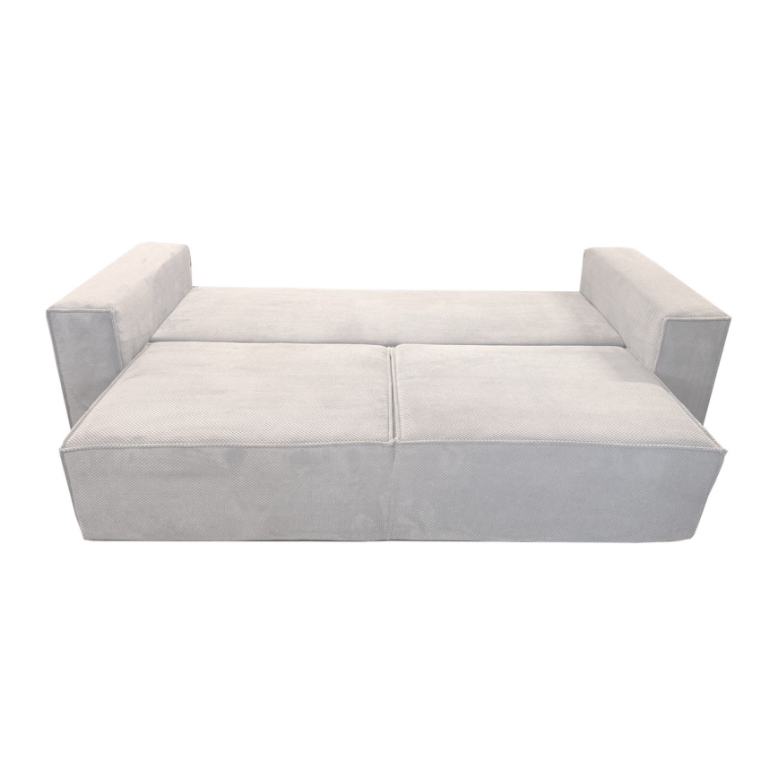Sulankstoma sofa su sandėliavimo vieta RONDA smėlio spalva
