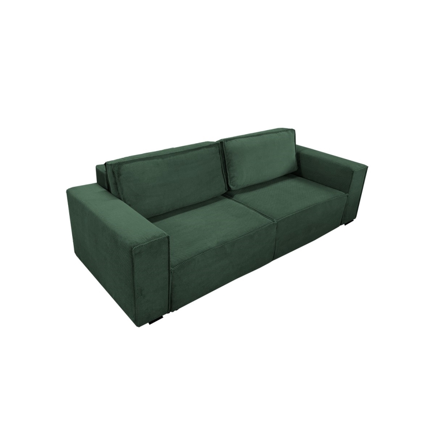 Sulankstoma sofa su sandėliavimo vieta RONDA žalia