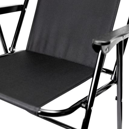 Sulankstoma stovyklavimo kėdė juoda
