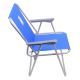 Sulankstoma stovyklavimo kėdė mėlyna/matinis chromas