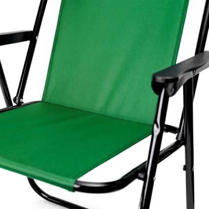 Sulankstoma stovyklavimo kėdė žalia