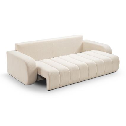 Sulankstoma trijų vietų sofa DESIO smėlio spalva