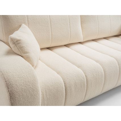 Sulankstoma trijų vietų sofa DESIO smėlio spalva