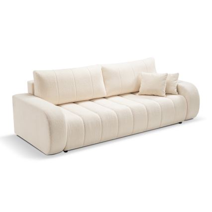 Sulankstoma trijų vietų sofa DESIO smėlio spalva