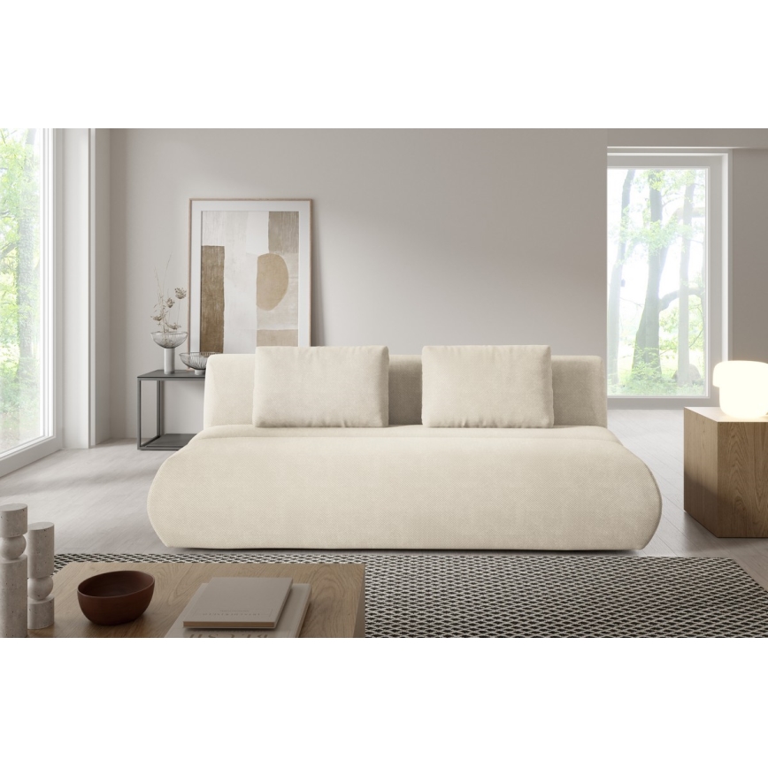 Sulankstoma trijų vietų sofa FANO kreminė