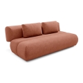 Sulankstoma trijų vietų sofa FANO ruda