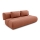 Sulankstoma trijų vietų sofa FANO ruda