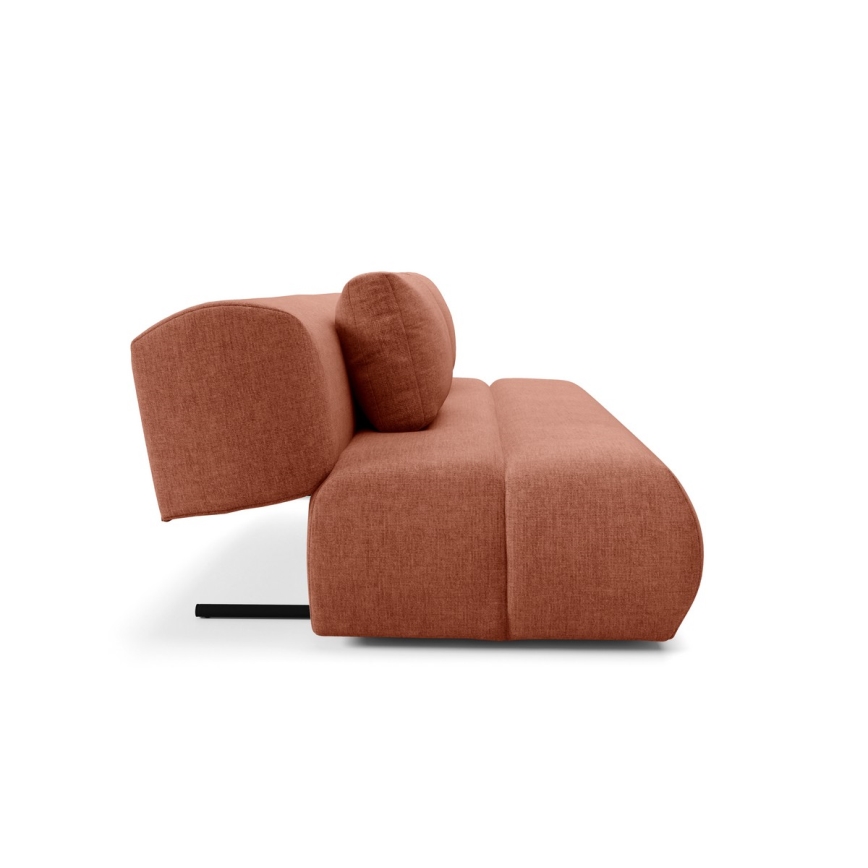 Sulankstoma trijų vietų sofa FANO ruda