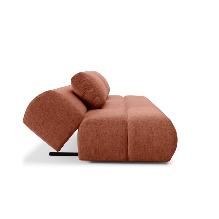 Sulankstoma trijų vietų sofa FANO ruda
