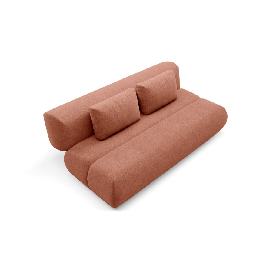 Sulankstoma trijų vietų sofa FANO ruda
