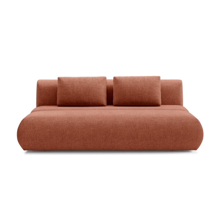 Sulankstoma trijų vietų sofa FANO ruda