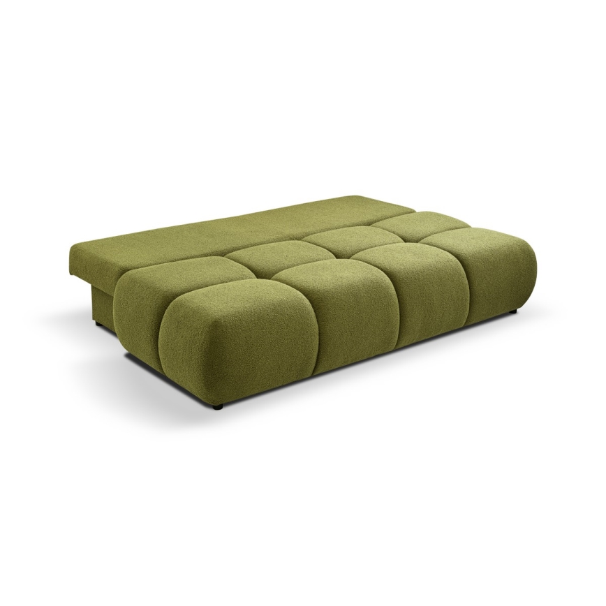Sulankstoma trijų vietų sofa su sandėliavimo vieta NUORO žalia