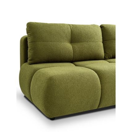 Sulankstoma trijų vietų sofa su sandėliavimo vieta NUORO žalia