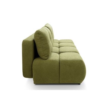 Sulankstoma trijų vietų sofa su sandėliavimo vieta NUORO žalia