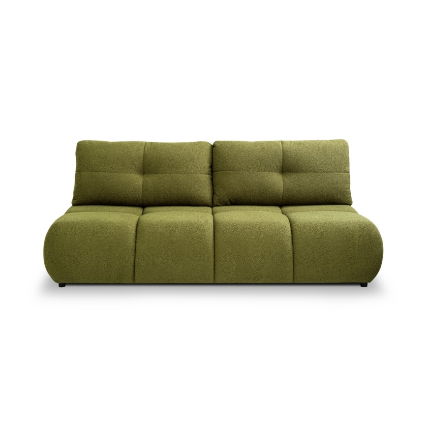 Sulankstoma trijų vietų sofa su sandėliavimo vieta NUORO žalia