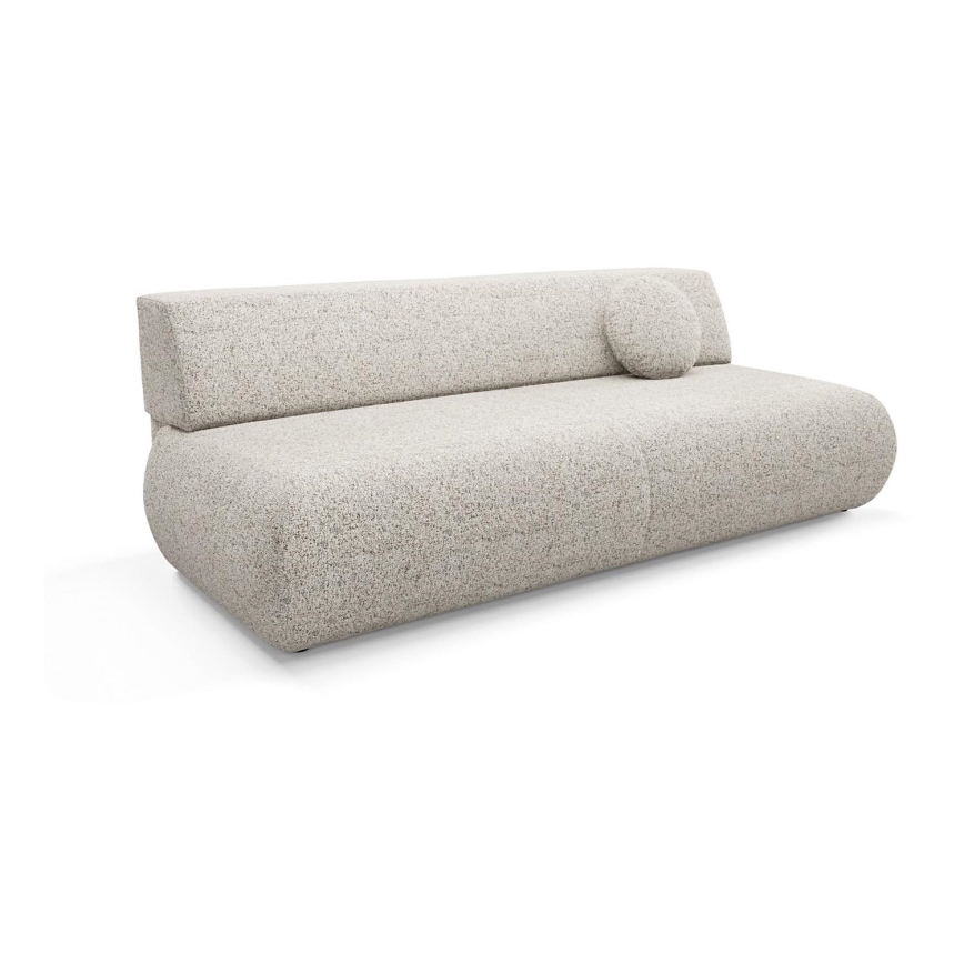 Sulankstoma trijų vietų sofa su sandėliavimo vieta PRATO smėlio spalva