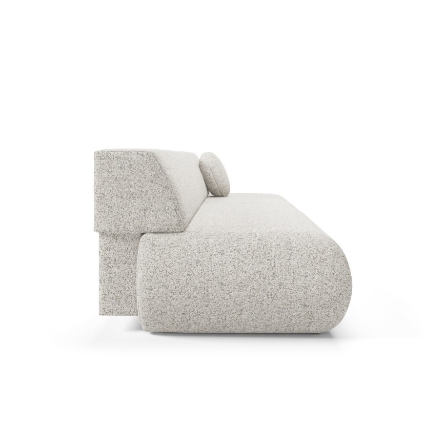 Sulankstoma trijų vietų sofa su sandėliavimo vieta PRATO smėlio spalva