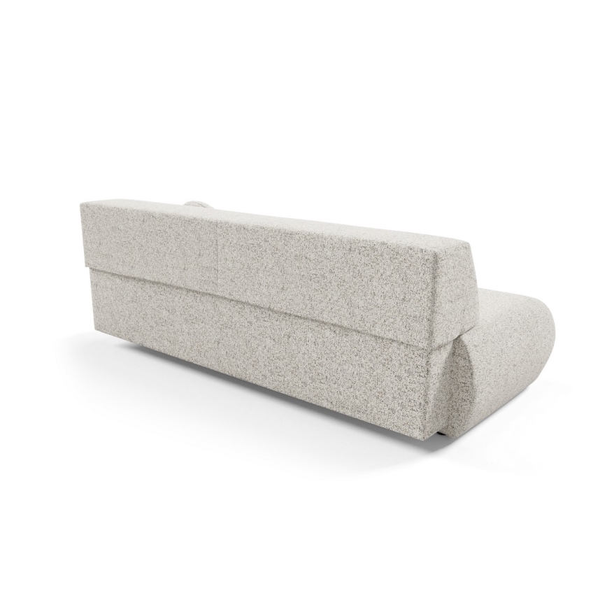Sulankstoma trijų vietų sofa su sandėliavimo vieta PRATO smėlio spalva