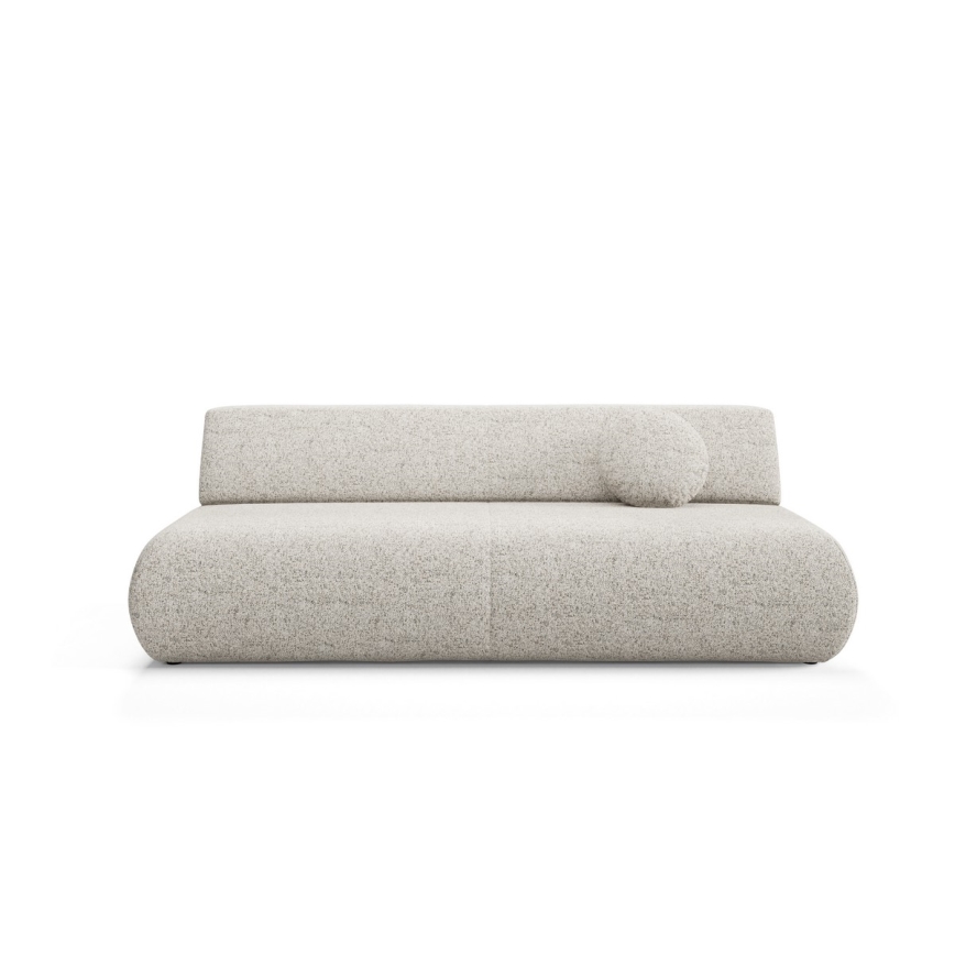 Sulankstoma trijų vietų sofa su sandėliavimo vieta PRATO smėlio spalva