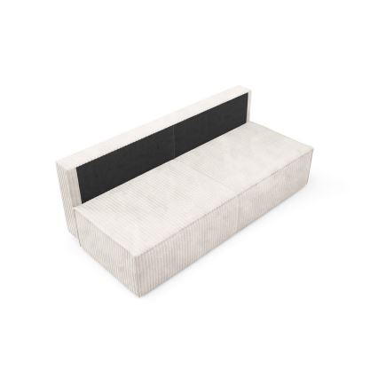 Sulankstoma trijų vietų sofa su sandėliavimo vieta TERAMO smėlio spalva
