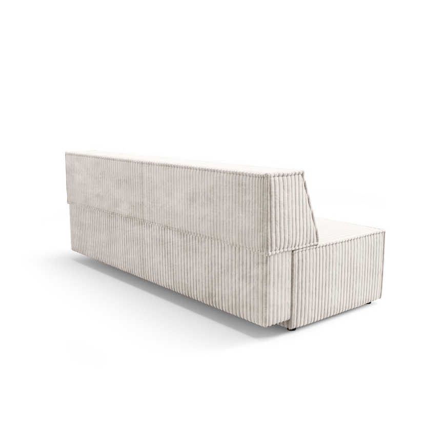 Sulankstoma trijų vietų sofa su sandėliavimo vieta TERAMO smėlio spalva