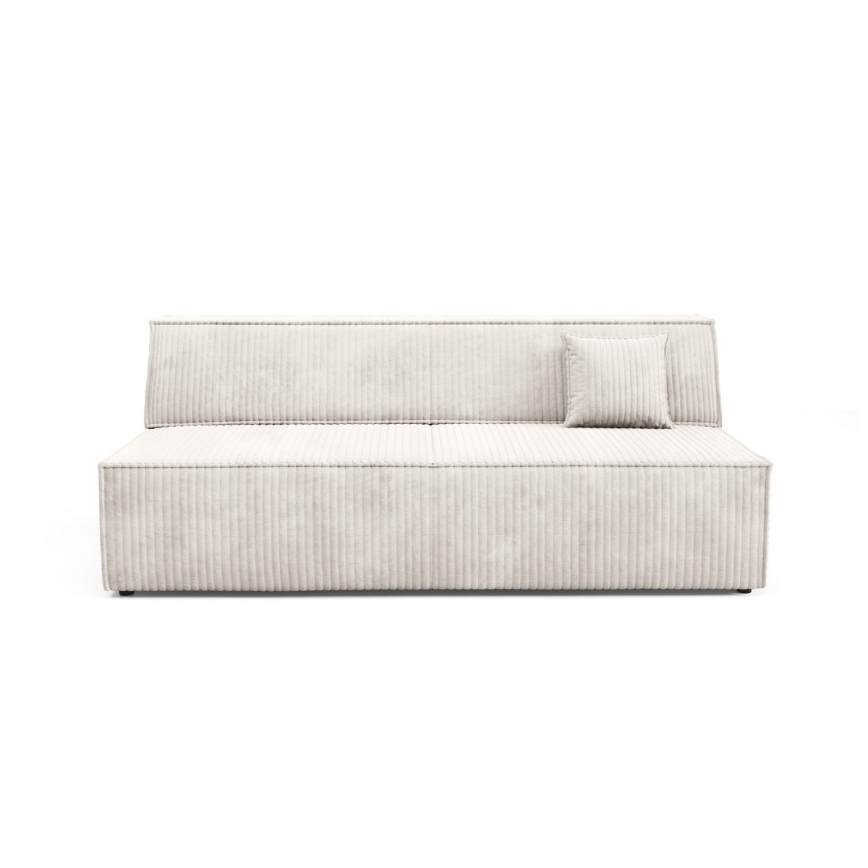 Sulankstoma trijų vietų sofa su sandėliavimo vieta TERAMO smėlio spalva