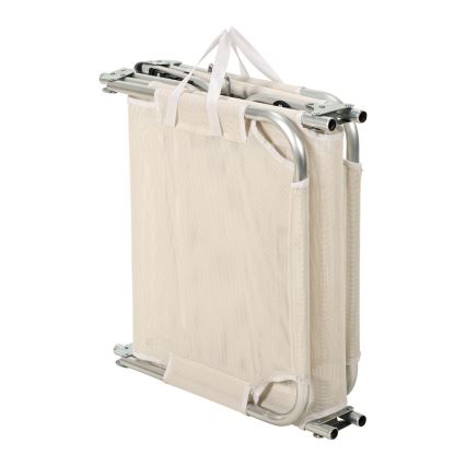Sulankstomas reguliuojamas gultelis SUNO 56x190 cm kreminis