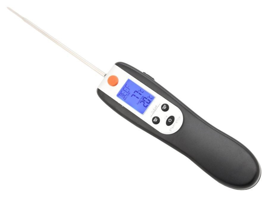 Sulankstomas skaitmeninis mėsos termometras 0-300°C 2xAAA