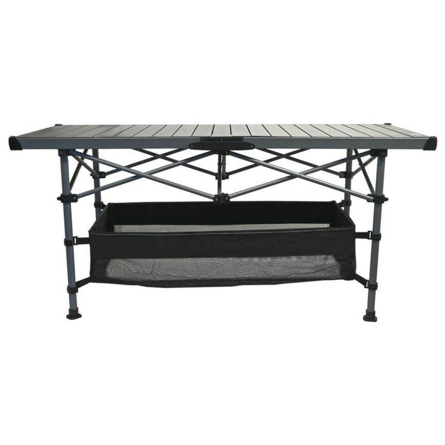 Sulankstomas stovyklavimo stalas 123x55cm antracitas