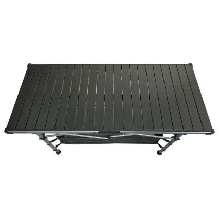 Sulankstomas stovyklavimo stalas 123x55cm antracitas